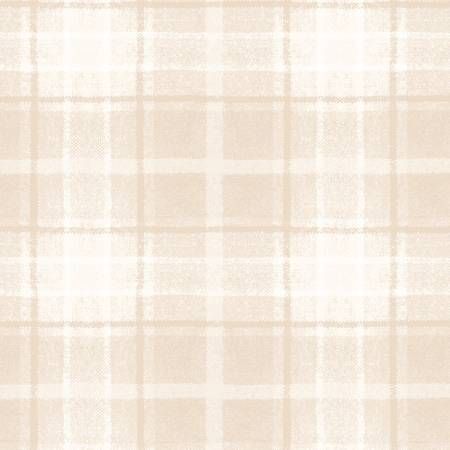 Snowtop Mountain Cream Big Plaid Flannel Maywood Studio