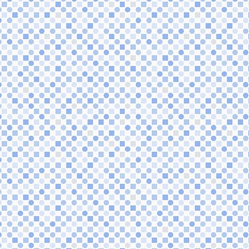 Square Dots Blue Benartex