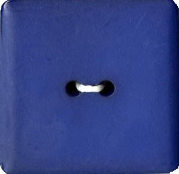 Square 2-Hole Polyamide Button Royal Blue 1in