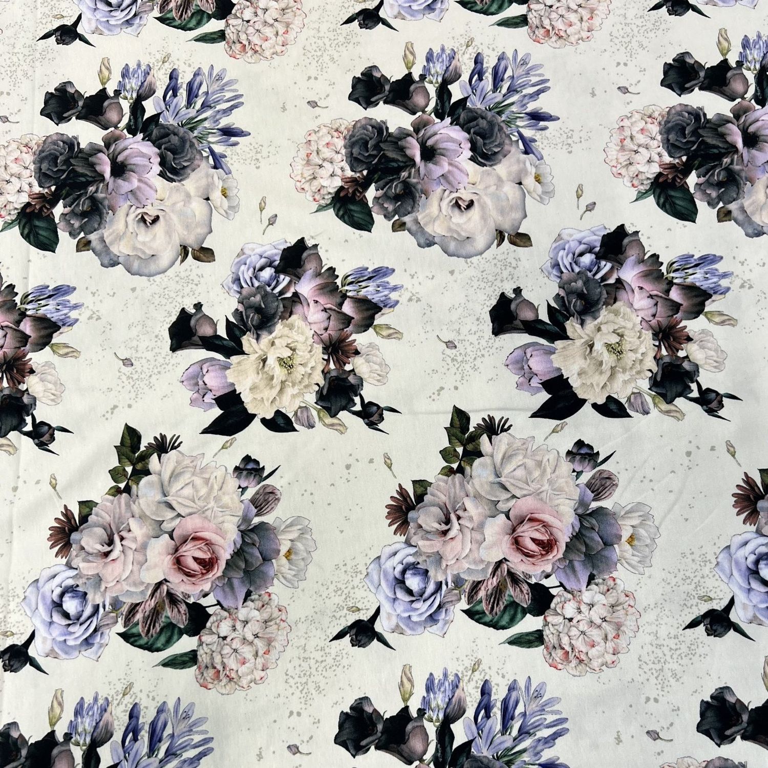 Stof Avalana Floral on Creme Jersey Knit