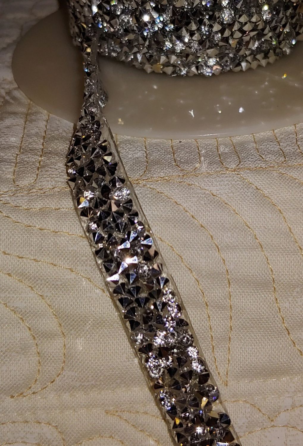 Silver Sparkle 1/2" Trim
