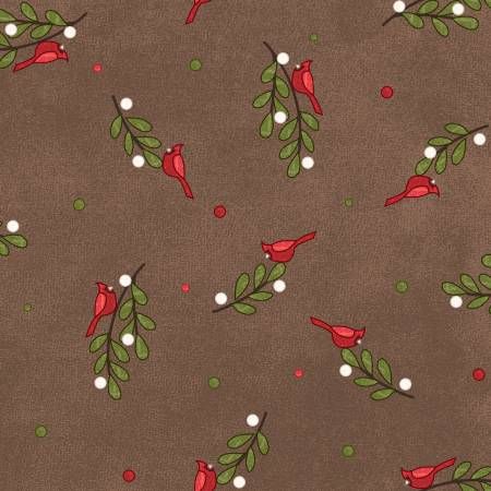 Snowtop Mountain Brown Bunches Flannel Maywood Studio