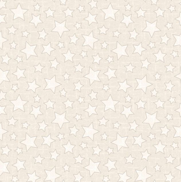 Snowtop Mountain Cream Star Flannel Maywood Studio Cotton