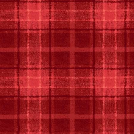 Snowtop Mountain Red Big Plaid Flannel Maywood Studio