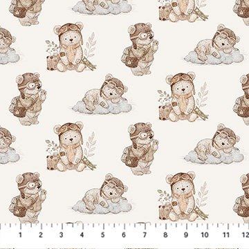 Soaring Dreams Bears Cream Figo Fabrics
