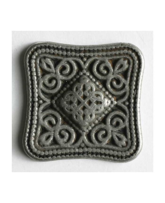Square Antique Tin 7/8" Button