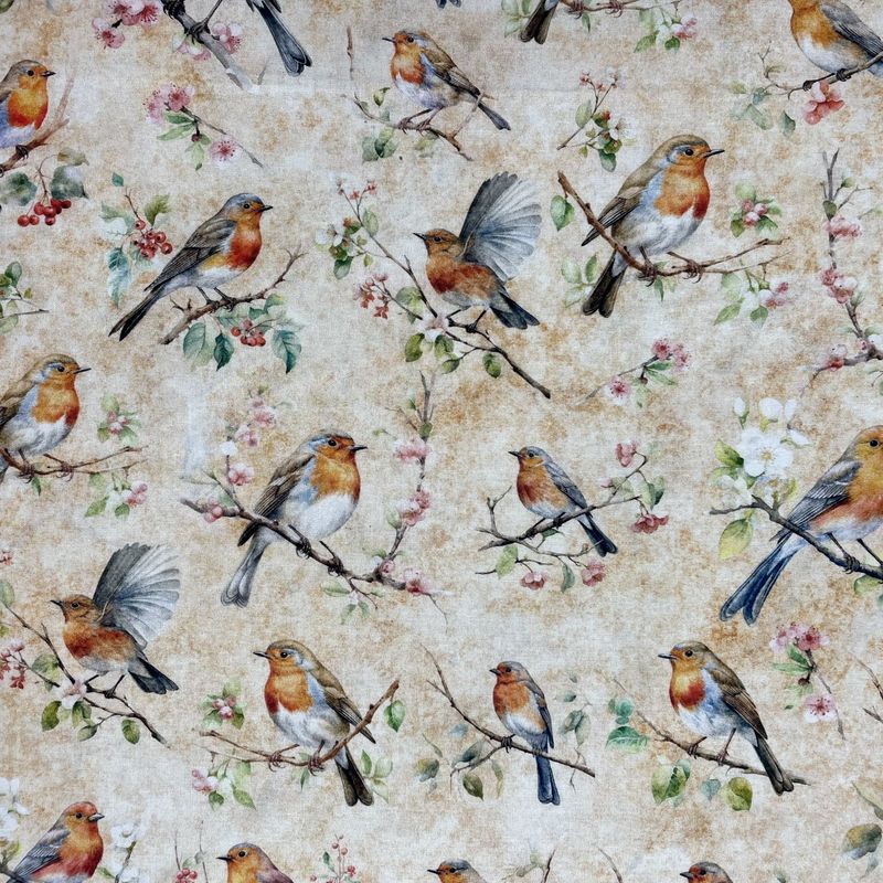 State Birds Robins QT Fabrics