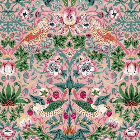 Strawberry Thief - Blush Bedford Park FS WmMorris &amp; Co