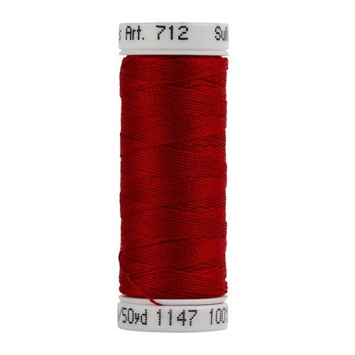Sulky 12 wt Cotton Petites 50yd Christmas Red