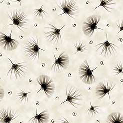 Tossed Fan Floral Alabaster Floral Allure