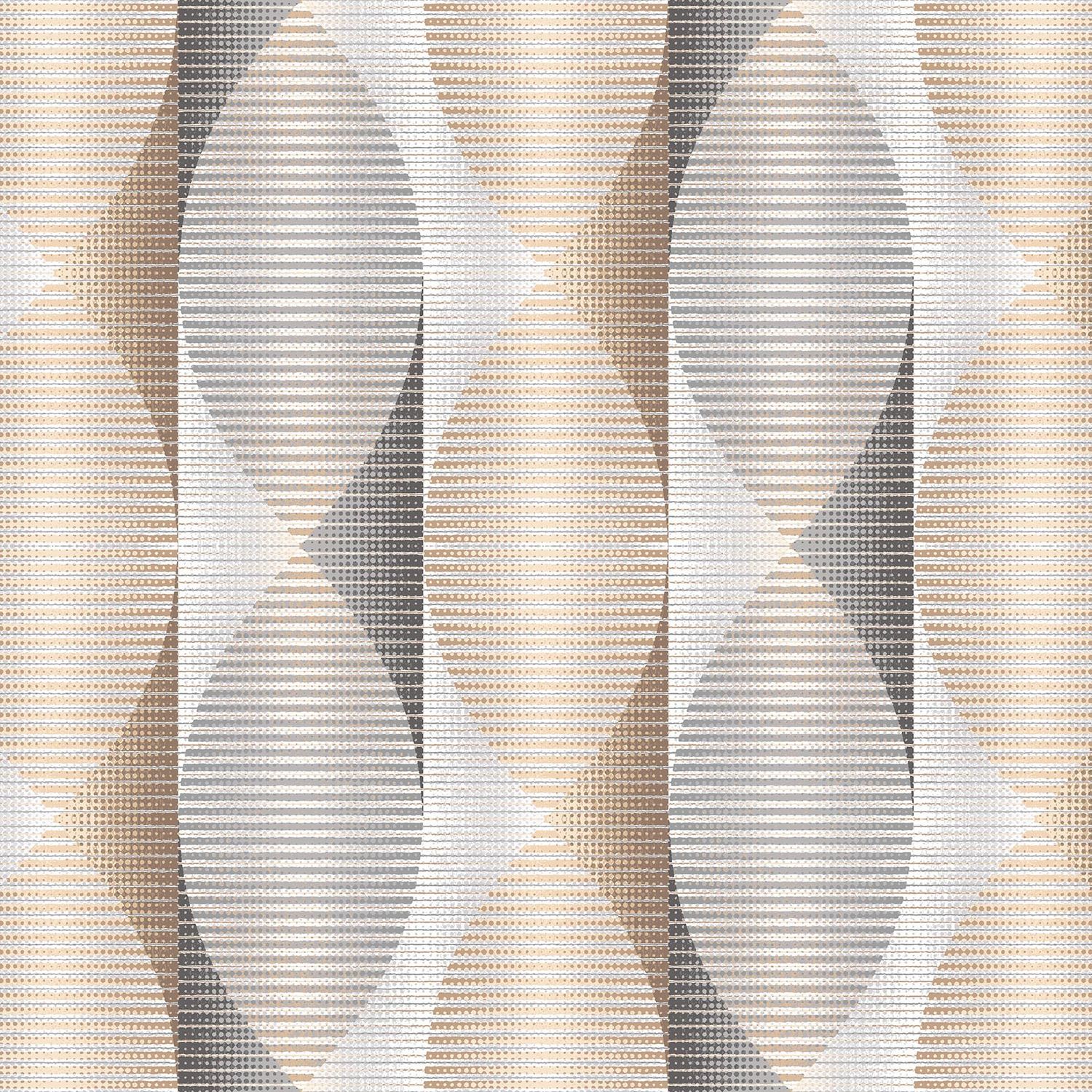 Twisted Ribbons Neutral Color Principle Geo Pop 108" Wide Back
