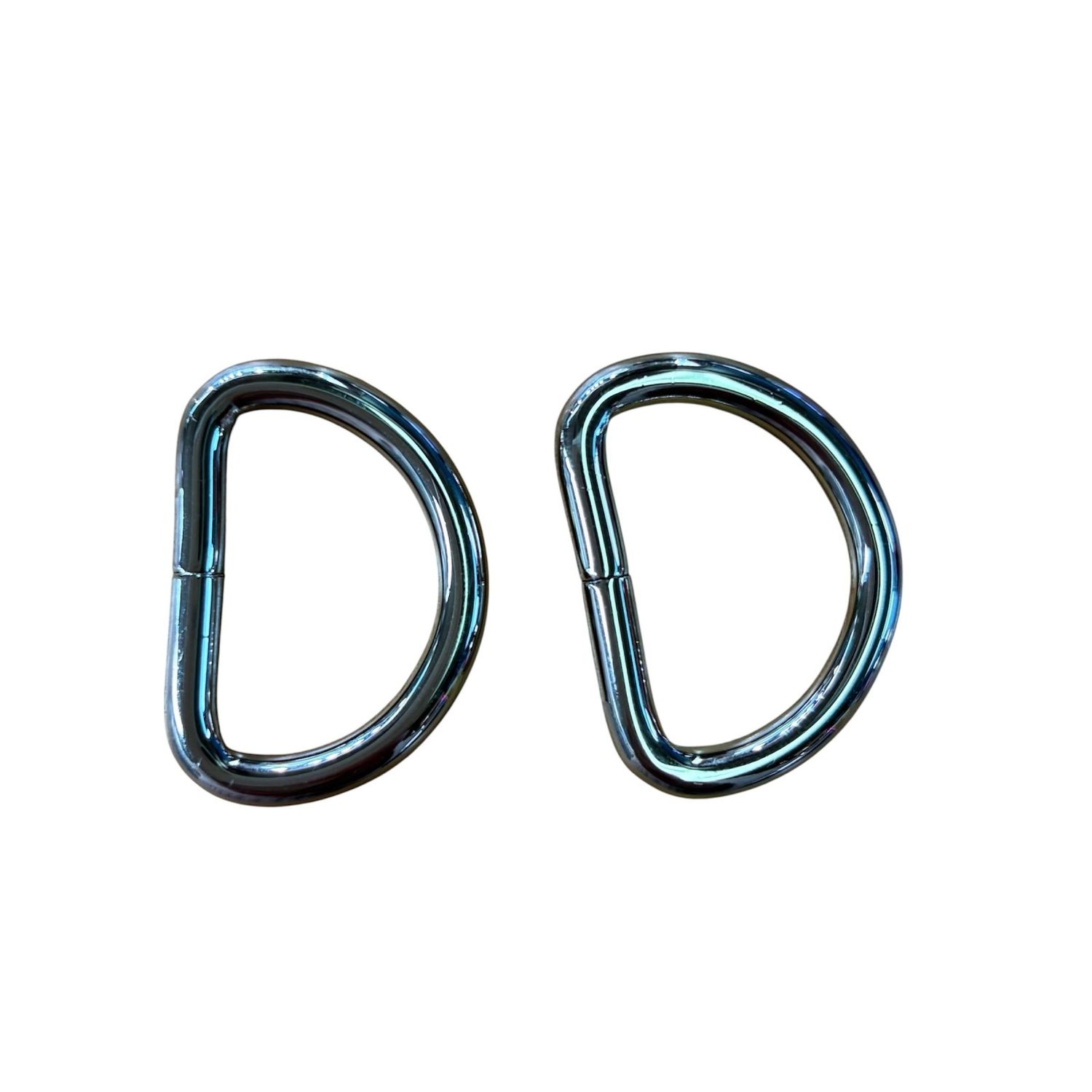 Two D-Rings 3/4" Nickel