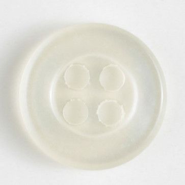 White translucent Fashion Button 14mm