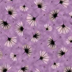 Tossed Fan Floral Lilac Floral Allure QT Fabrics