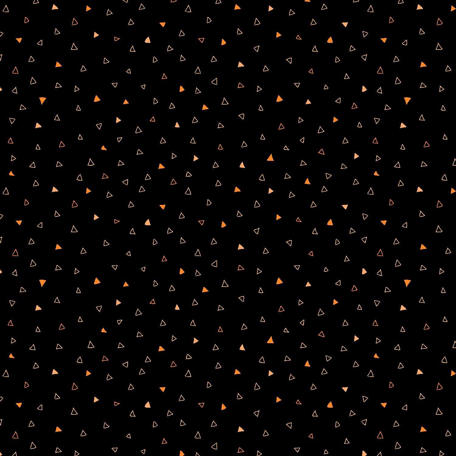 Triangulate Black and Yellow Miniature Minis RJR Fabrics