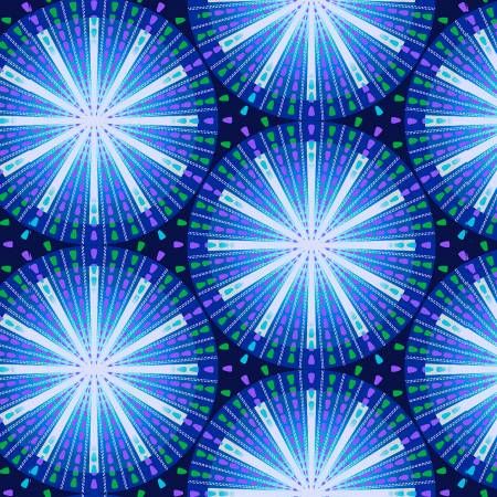 Turquoise Starbursts Pearlescent Geo Pop Pearl