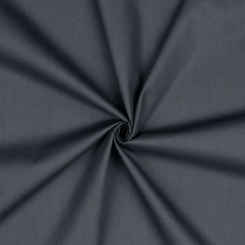 Verhees Cotton Poplin Solid Dark Grey