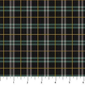 Winter Dreams Gingham Black Figo CLEARANCE