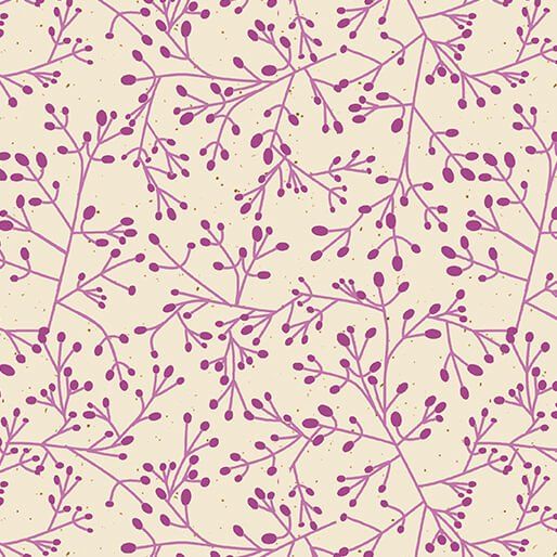 Wishflower Tallium Tangle Purple Benartex