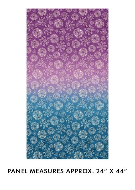 Wishflower Ombre Purple/Blue Benartex