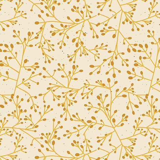 Wishflower Tallium Tangle Gold Benartex