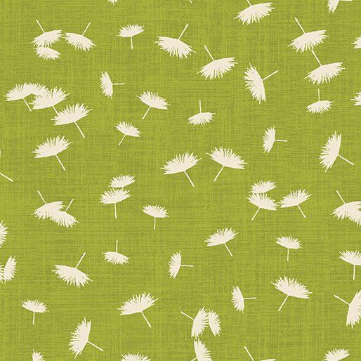 Wishflower Windy Day Lime Benartex