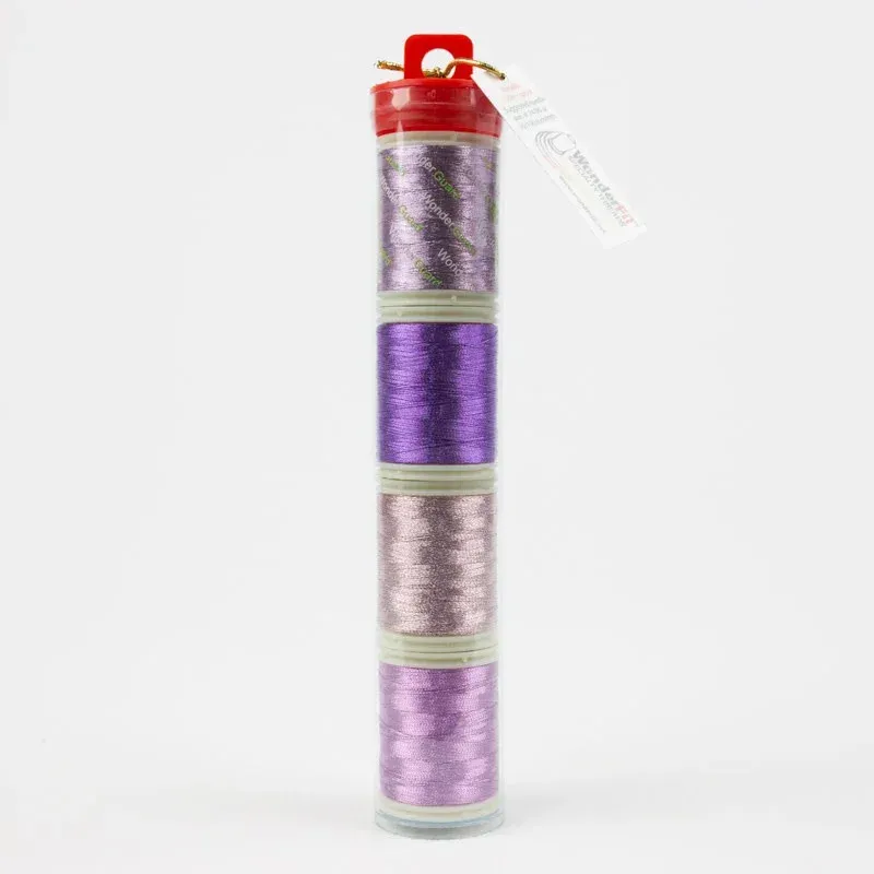 Wonderfil Spotlite Metallic Thread Purple 4 pcs