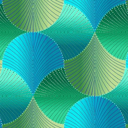 Turquoise Fans Pearlescent Geo Pop Pearl