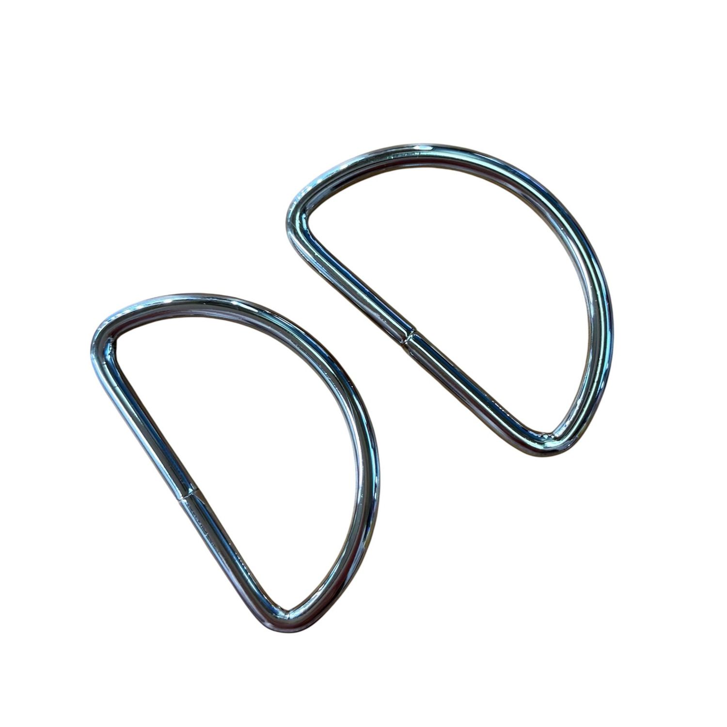 Two 1-1/2in D-Rings Nickel