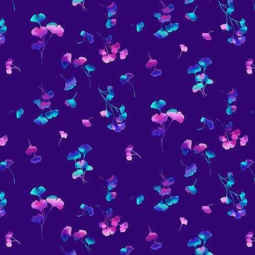 Urban Legend Purple Gingko 108" wide back by Blank Fabrics