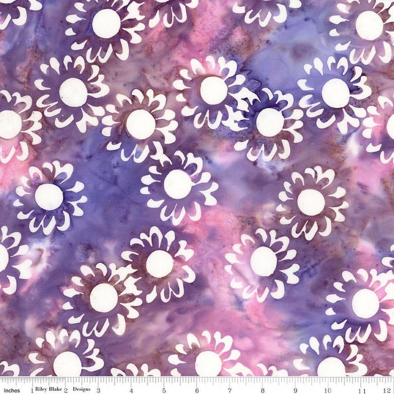 Wildflowers Raspberry Nightshade Flowers Riley Blake Batiks