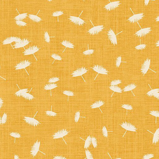 Wishflower Windy Day Gold Benartex