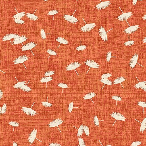 Wishflower Windy Day Orange Benartex