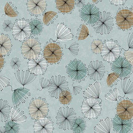 Wisps on the Wind- Dusty Aqua Contempo Flowers