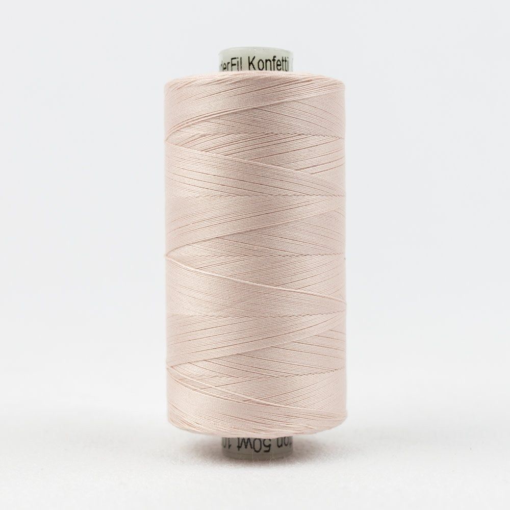 Wonderfil Konfetti 1000m 50wt Double Gassed Egyptian Cotton Thread Baby Pink
