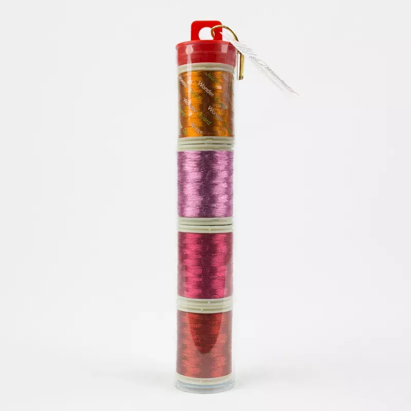Wonderfil Spotlite Metallic Thread Pink 4 pcs