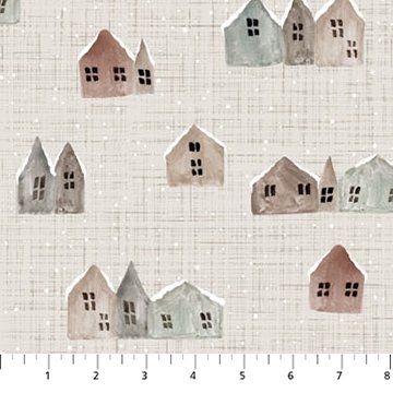 Winter Dreams Houses Taupe Figo