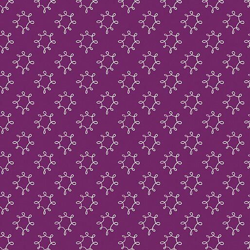 Wishflower Dandy Dark Purple Benartex