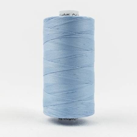 Wonderfil Konfetti 1000m 50wt Double Gassed Egyptian Cotton Thread Sky Blue
