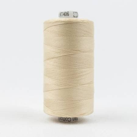 Wonderfil Konfetti 1000m 50wt Double Gassed Egyptian Cotton Thread Ivory