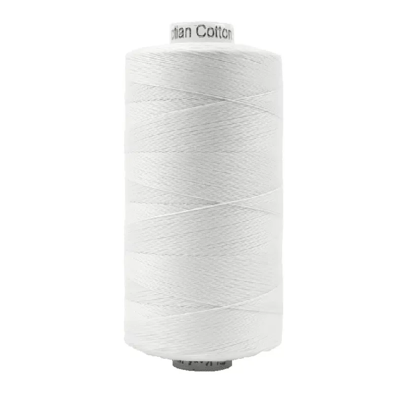 Wonderfil Konfetti 1000m 50wt Double Gassed Egyptian Cotton Thread Click here to see all the colors, Color: 100 White