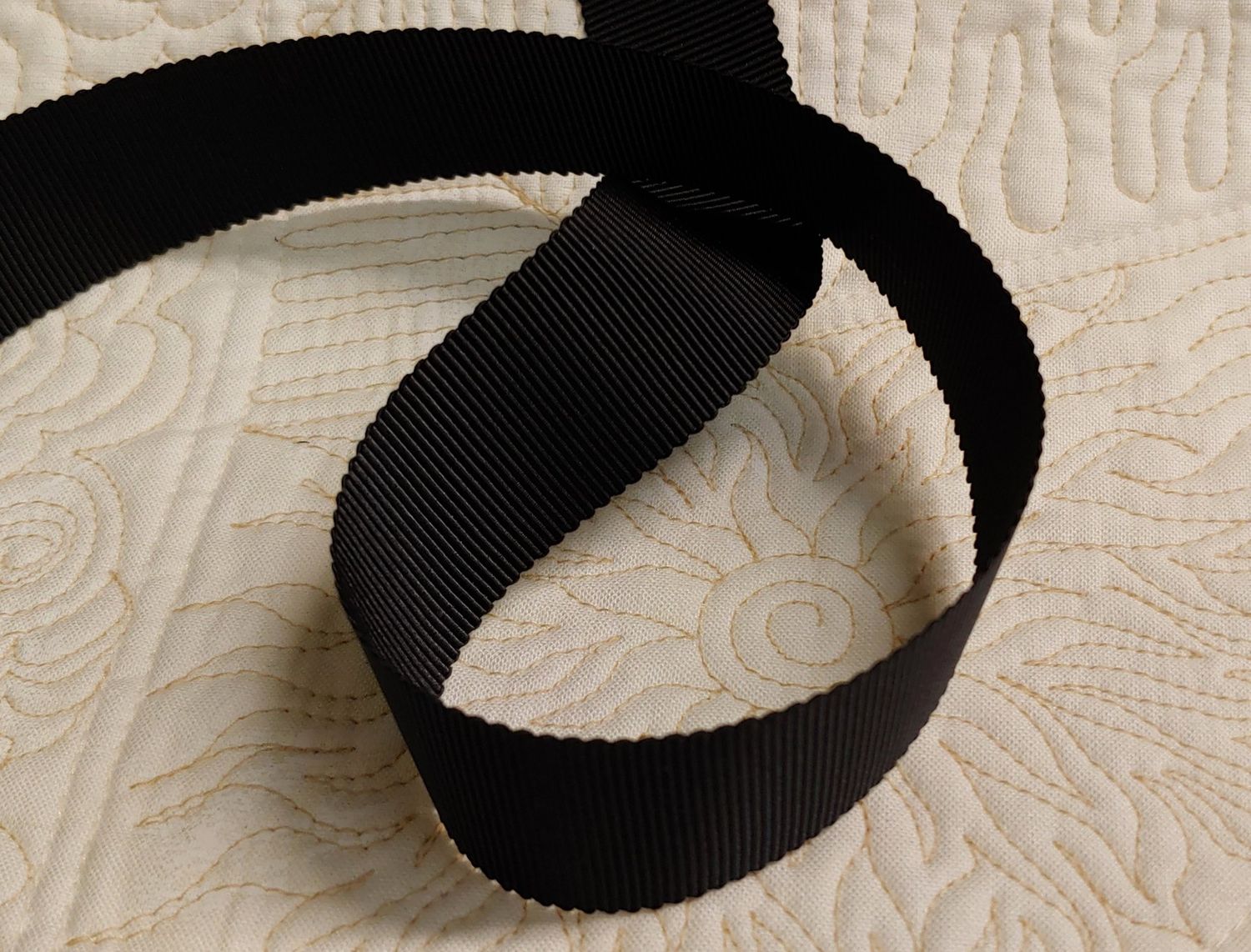 Petersham 5/8" 100% Cotton, Colors Available: Black