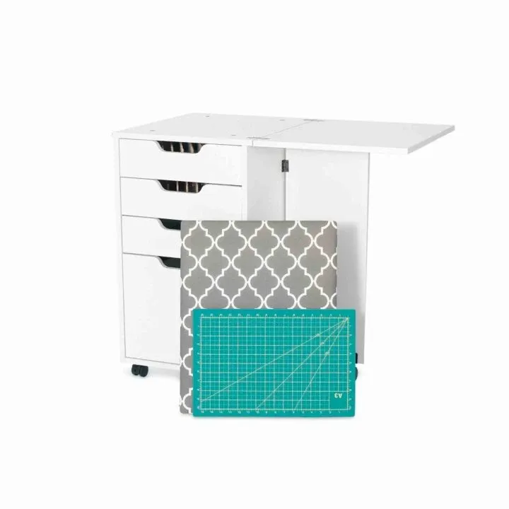 Arrow Kiwi Storage Cabinet - FLOOR MODEL AVAILABLE IN TEAK - Other finishes available for order, Finish: Ash White