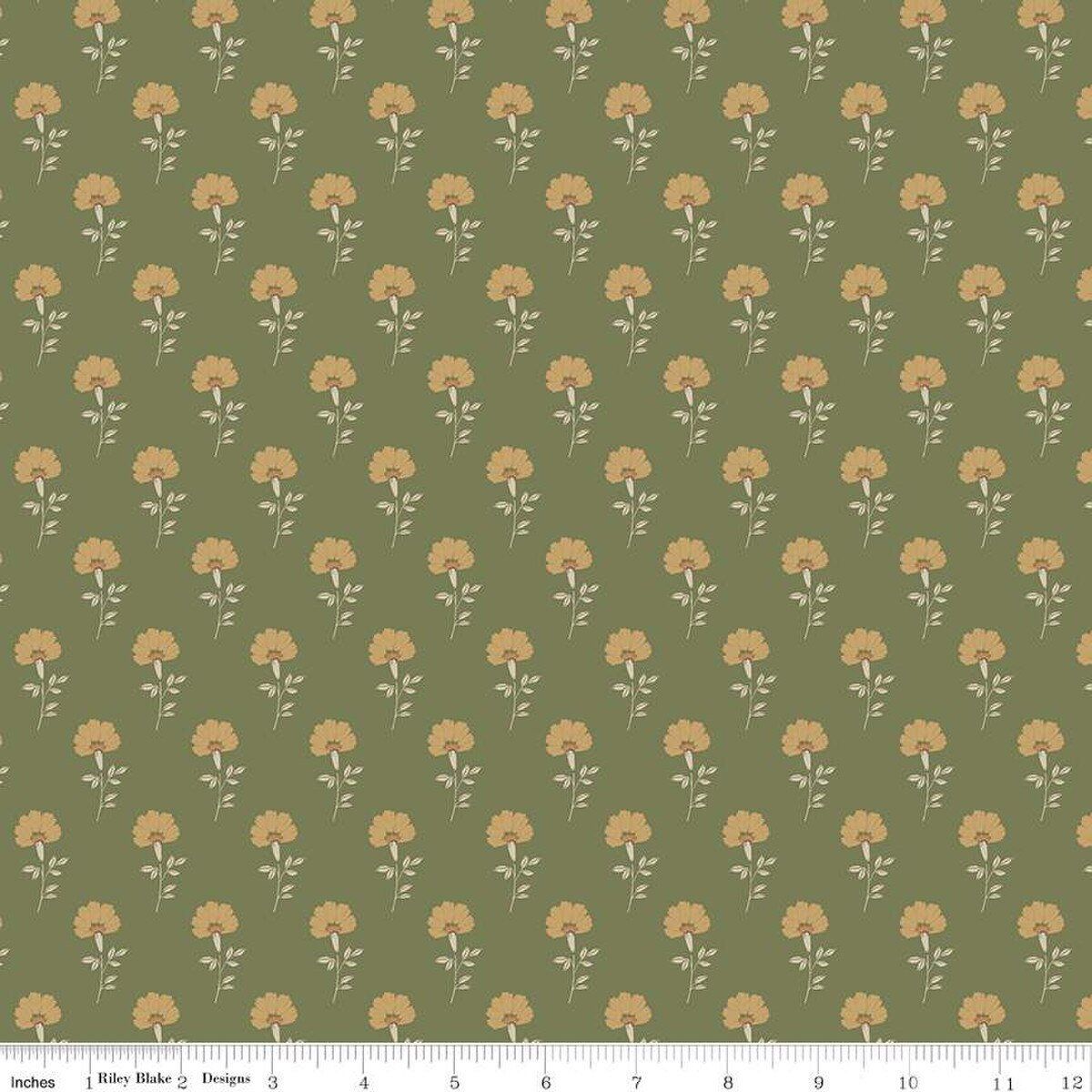 Threads of Grace 1 yard cuts Riley Blake, Color: Flora Green