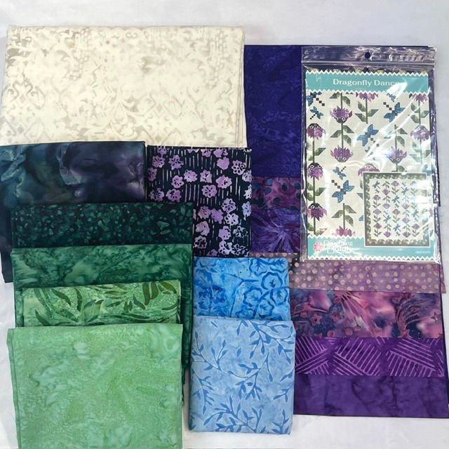 Kit: Batik Dragonfly Dance 80.5" x 90.5"