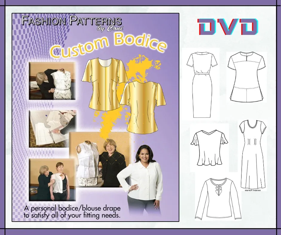 Custom Bodice: Fashion Patterns by Coni DVD