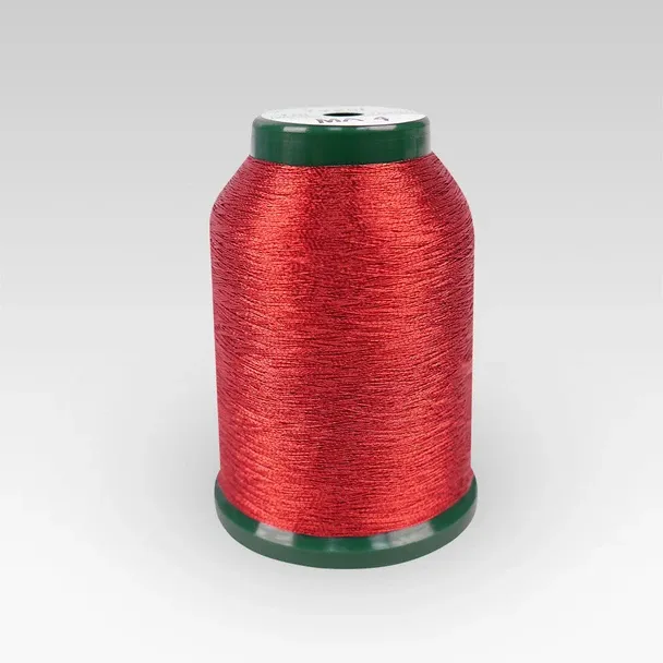 KINGSTAR Metallic Thread 1000M Red