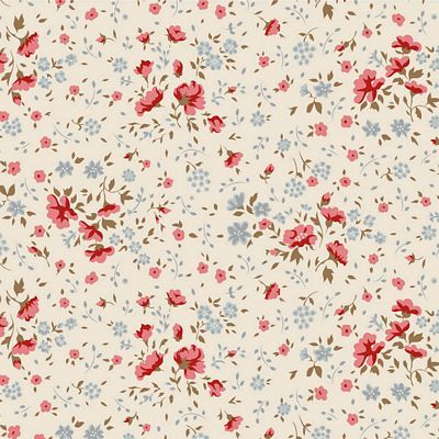 Tilda Ellie Red/Slate Wideback 108" Quilting Cotton