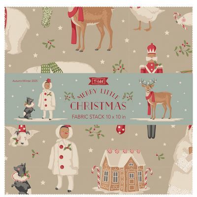 PRESALE ONLY 40pc 10" Squares Tilda Merry Little Christmas