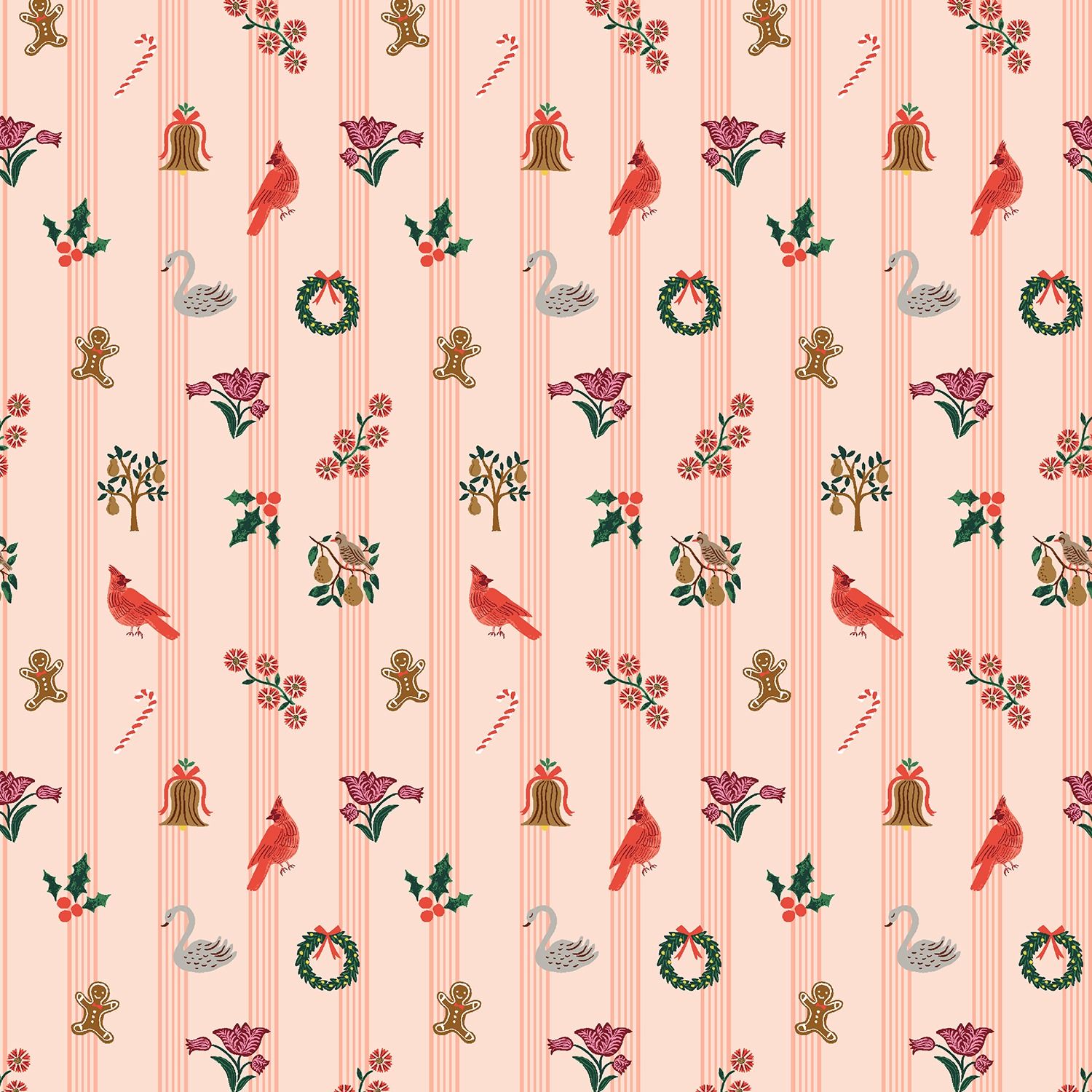 Holiday Classics Yuletide Blush Cotton + Steel Rifle Paper Co